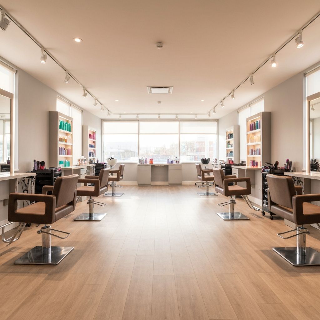Afro hair salon interior