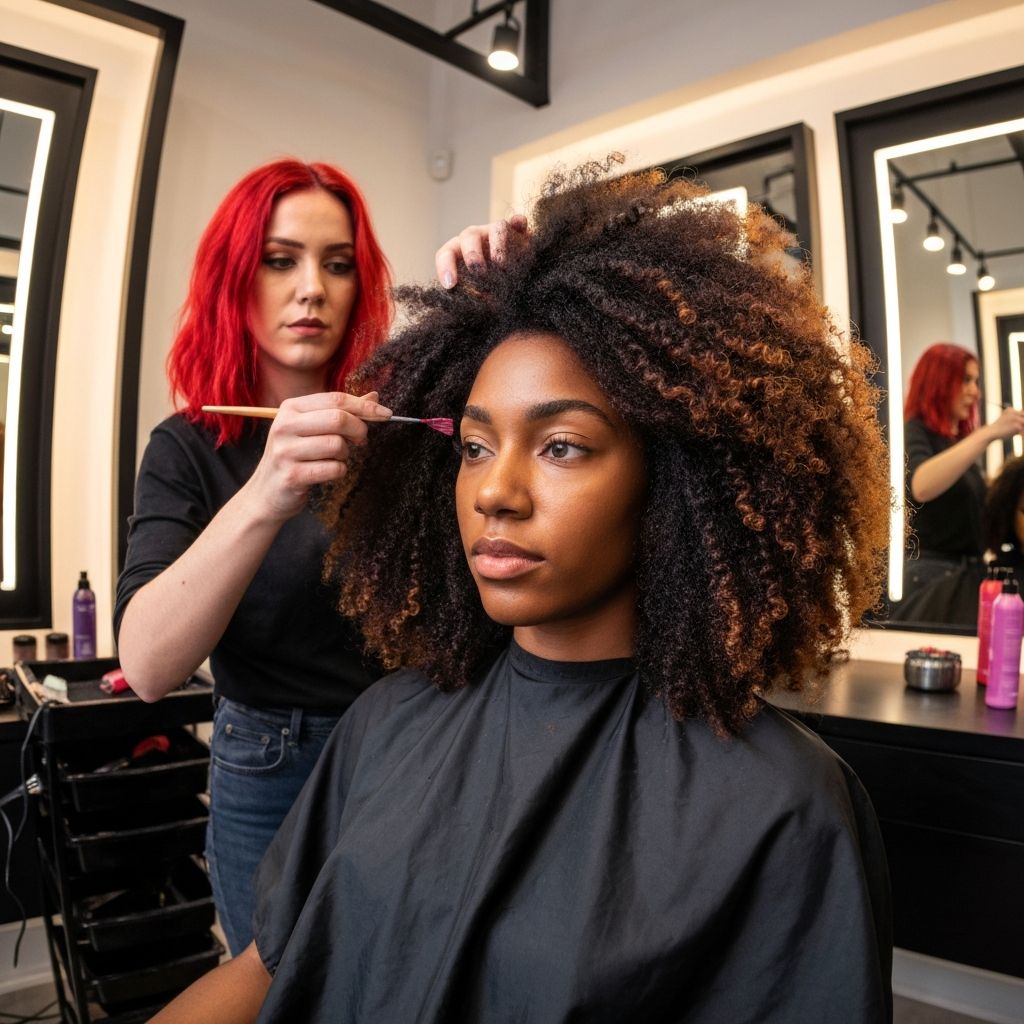 Hair coloring service