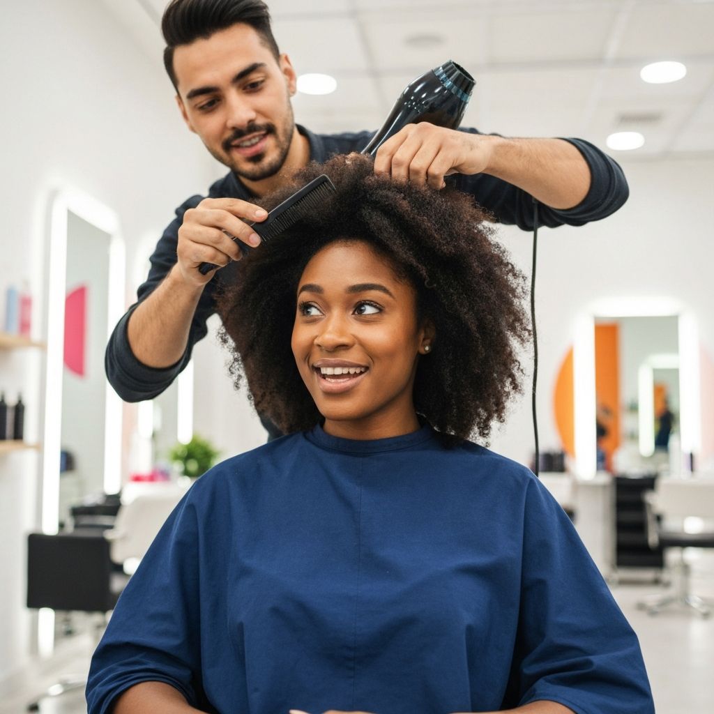 Natural hair styling service